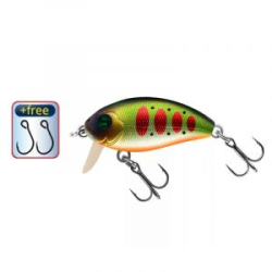 Воблер "Sprut" Rini Crank Major 36F (Floating/36mm/3,5g/0,1-0,3m/SGRTR3) + Два Одинарных Крючка