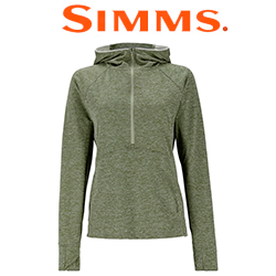 Simms Women's Bugstopper Hoody, Aspen Heather
