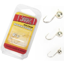 Мормышки вольфрамовые Lucky John 3шт набор ШАР с петелькой MIX 030/040/050/S