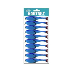 Поролоновая рыбка Контакт (двойник) 8 см. синяя