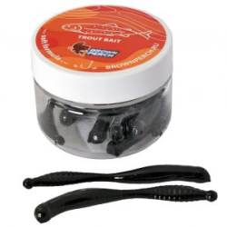 Силиконовая приманка Brown Perch Pinworm 80mm цвет FS603