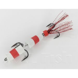 Приманка Мандула "Флажок" XXL Fish Модель 1 цв. БелоКрасноБелый