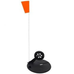 Жерлица оснащенная Yaman с угл. пласт. стойкой d-210 мм, кат. 90 мм, груз конус 7 г, леска L-10 м, d-0,4 м