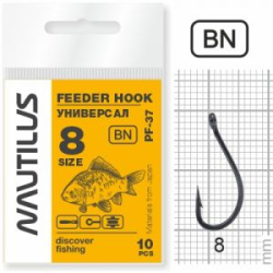 Крючок Nautilus Feeder универсал PF-37BN  № 8