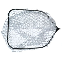 Голова для подсачека "Fish Crystal" 50 х 40 х 45см, сетка силикон прозр., ячейка 30 мм, рамка карбон, вес 480 гр.