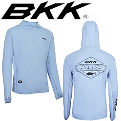 BKK Hooded Long Sleeve Performance Shirt Legacy Light Blue