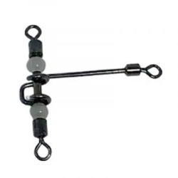 Вертлюг трехсторонний с бусинами с длинным боковым поводком Extreme Fishing ADD 03-07 10х12, 4шт/уп