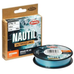 Плетеный шнур Berkley Nautil Braidx8 Aquablue 150m 0,17mm
