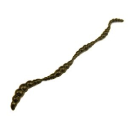 Мягкая приманка Trout Zone Brook  (косичка 3Х5шт 1,6+1,3+1,2+0,9+0,7) черный сыр