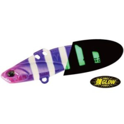 Блесна цикада DUO Metal Garage Plate Vib 26g Tachi #PPA0436 Indigo Magenta Zebra Glow