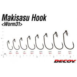 Крючок офсетный Decoy Worm 31 #4/0