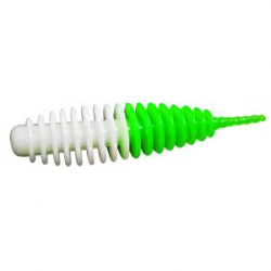 Силиконовая приманка Trout Game в банке, Pike Hunter Pixy Trout 50, СЫР, COL.025, (White-Green), 12pcs