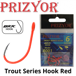 Prizyor Trout Series Hook Red BKK 8001