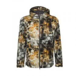 Куртка FHM "Pharos" Принт серо-оранжевый XL