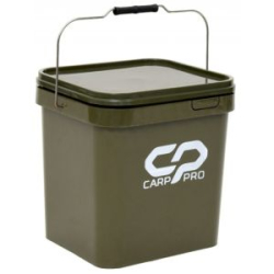Вeдро квадратное Carp Pro пластиковое 17л темно зеленое