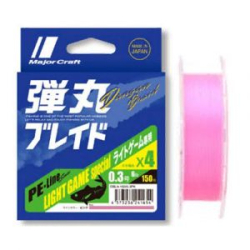 Шнур Major Craft Dangan Brade X4 DBL4-150/0.3PK (розовый)