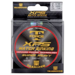 Леска Trabucco T-Force XPS Match Sinking, Glossy Black 150m - 0.181mm 4.43kg