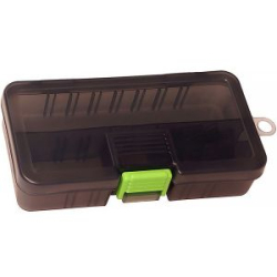 Коробка для приманок Kosadaka TB-S34S-SMK, 13.7*8*3см, регулируемая, дымчатая