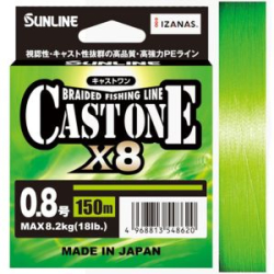 Шнур Sunline Cast One х8 HG 150m (Light Green) #1/21lb