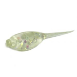 Мягкая приманка MicroFishing Micro Shad 1" 10шт Прозрачный с блестками-Креветка