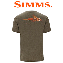 Simms Let It Fly T-Shirt, Military Heather