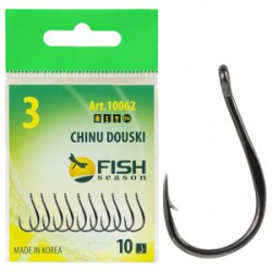 Крючок Fish Season Chinu Douski-Ring №1 с ушком, покрытие BN (10 шт)