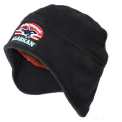 Шапка Alaskan флисовая с мехом черная (AFHFB)