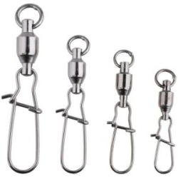 Вертлюг с подшипником и застёжкой Mikado Sensual Ball Bearing Swivel With Fastlock SN (AMA-A4014-2)