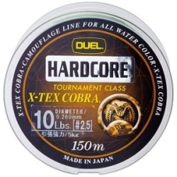 Леска монофильная Duel Hardcore X-Tex Cobra 150м (Camouflage) #1,0 0,165мм