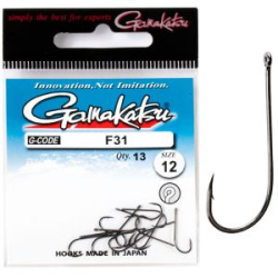 Крючок Gamakatsu F31 N/L Black №14 13шт.