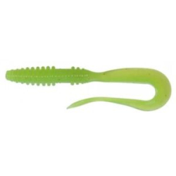 Приманка силиконовая Keitech Mad Wag 4.5" #026 Clear Chartreuse Glow