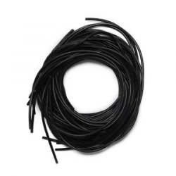 Кембрик силиконовый 1,5-2,5, черный KEM-4-04 10 шт*1м