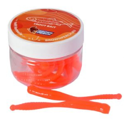 Силиконовая приманка Brown Perch Pinworm 70mm цвет FS606