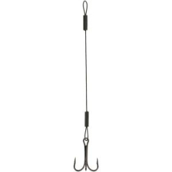 Поводок стальной Mikado Jaws Steel с тройником № 2 (6см, 18кг.) {2 шт.} (Арт.HDJ03-6-18)