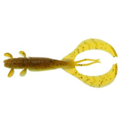 Силиконовая приманка Рак Flagman FL Craw 3,5" цв. #2027 Green Pumpkin/Lime Chartreuse