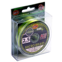 Леска плетёная WFT KG Micro Braid Chartreuse 150/0035