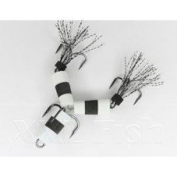 Приманка Мандула "Флажок" XXL Fish Модель №152 цв. БелоЧерноБелый