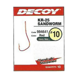 Крючки Decoy KR-25 Sandworm #8
