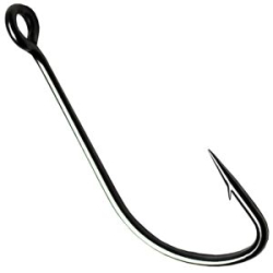 Одинарный крючок CF S hook №4 10 шт, черный
