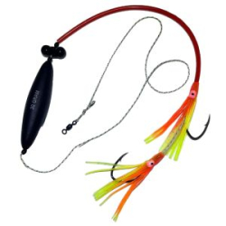 Оснастка Контакт СОМ №7 донная с 1 поплавком и погремушкой, 2 catfish №6/0, октопус оранж