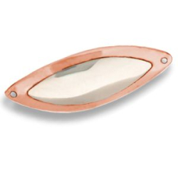 Блесна колеблющаяся Akara Legend Krokodil со вставкой 70 мм 23 гр. цвет Cu(Sil)