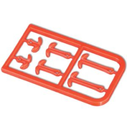 Фиксаторы для крепления бойлов Mikado S/M/LS/M/L, красные (уп.-2 х 6шт.) (AMC-9051-05)