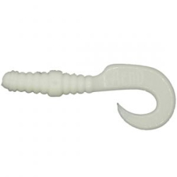 Cиликоновая приманка RuBaits Classic Twister 2,3" 8 шт. - RBCT57Wh01 - Белый молочный