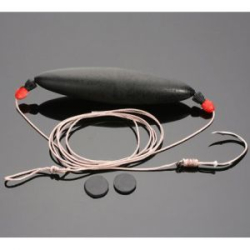 Поводок (монтаж) на сома c подводным поплавком Mikado Intro Cat Rig With Submerger (150см, кр.№2/0) (HIC088-2/0)