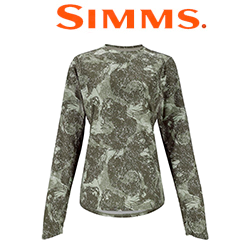 Simms Women's SolarFlex Crew, Back Eddy Willow