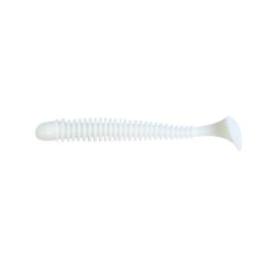 Силиконовая приманка Pike Hunter Ribbed Worm 3.5" 8.9 см. #007 White (8 шт)