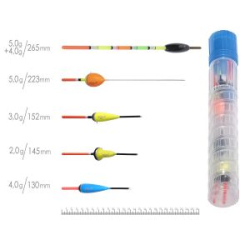 Поплавки полиуретановые Salmo PU БЕРИ И ЛОВИ в тубусе 5шт. набор инд. упак.