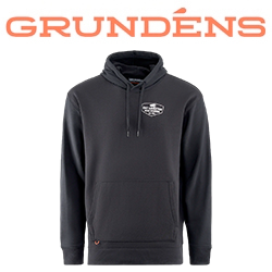 Grundens Eat Your Words DWR HD Hoodie, Black Lobster Graphic