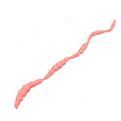 Мягкая приманка Trout Zone Brook  (косичка 3Х5шт 1,6+1,3+1,2+0,9+0,7) розовый сыр