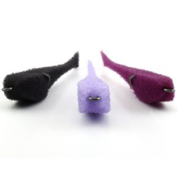 Мормыш Набор Классических Поролоновых рыбок с поджатым двойником №7 (цв. 28,29,30), длина 14 см, 3 шт/упак